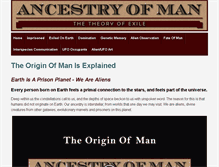 Tablet Screenshot of ancestryofman.com